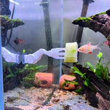 Aquarium Veggie Skewer, Food Holder with Suction Cup (Robot Hand)