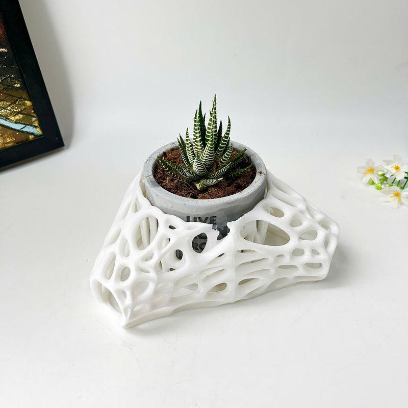 3D Printed Plant Pot Stand, Made from Safe Plastic, Decorative Holder for Planters