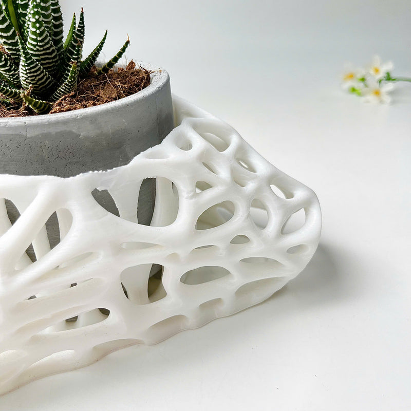 3D Printed Plant Pot Stand, Made from Safe Plastic, Decorative Holder for Planters