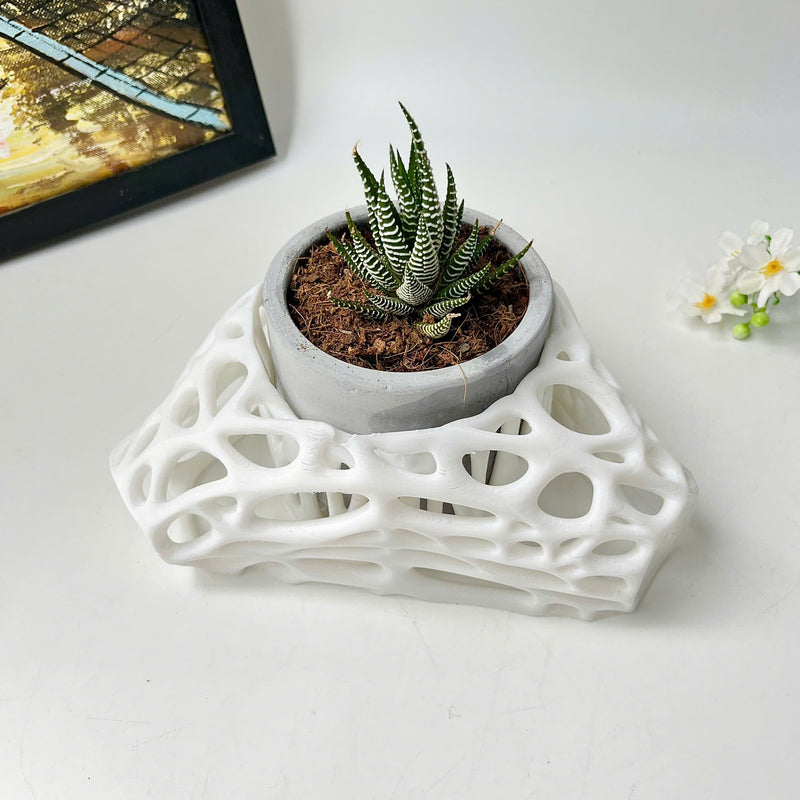 3D Printed Plant Pot Stand, Made from Safe Plastic, Decorative Holder for Planters
