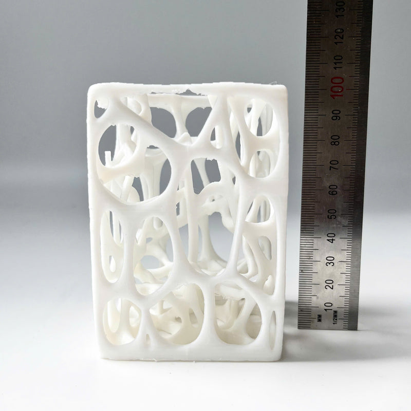 Voronoi Pencil Holder 3D Printed, Geometric Desk Organizer, Modern Minimalist Decor