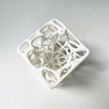 Voronoi Pencil Holder 3D Printed, Geometric Desk Organizer, Modern Minimalist Decor