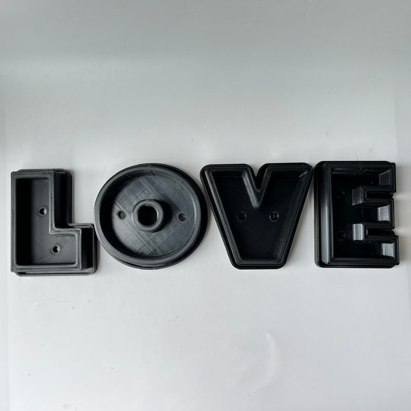 3D Printed Letters Planters (LOVE)
