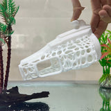 Floating Tunnel Hide for Fish, Safe Plastic For Aquariums (Spaceship)