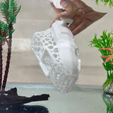 Floating Tunnel Hide for Fish, Safe Plastic For Aquariums (Spaceship)