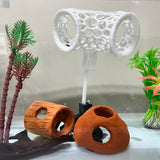 Aquarium Floating Tunnel. Floating Hide For Fish, Safe Plastic For Aquariums (Includes Stand)
