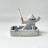 Samurai-Shaped Ashtray