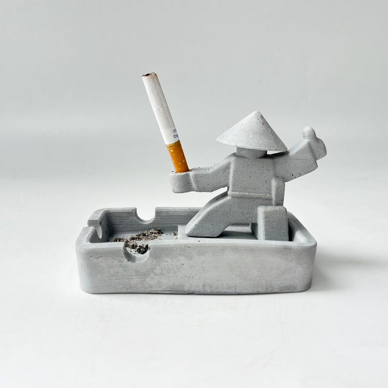 Samurai-Shaped Ashtray