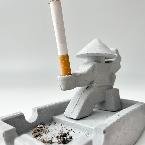 Samurai-Shaped Ashtray