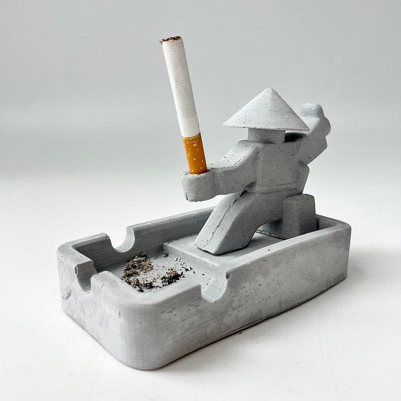 Samurai-Shaped Ashtray