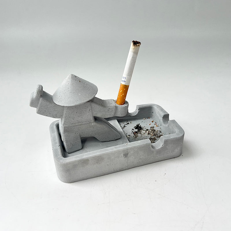 Samurai-Shaped Ashtray