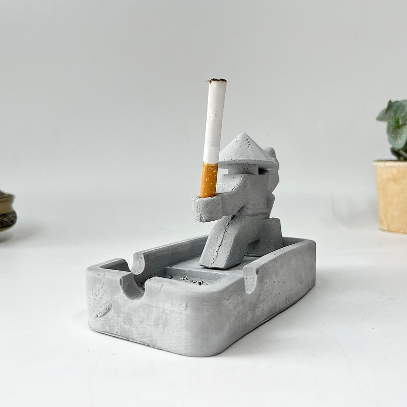 Samurai-Shaped Ashtray