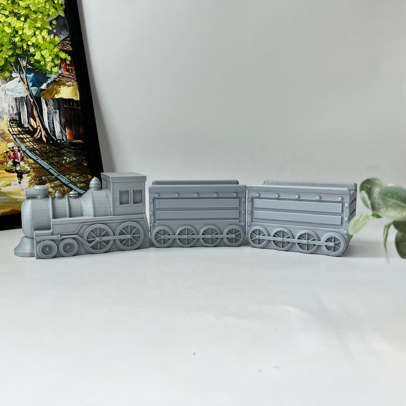 3D-Printed Vintage Train Model Planter