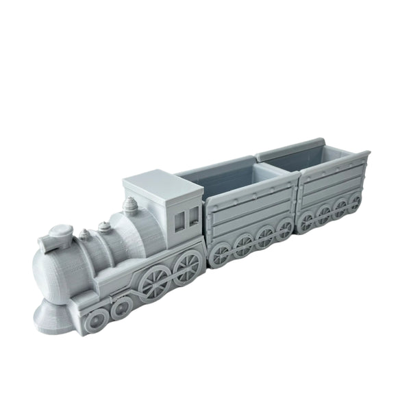 3D-Printed Vintage Train Model Planter
