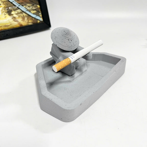 Warrior-Shaped Ashtray Holder