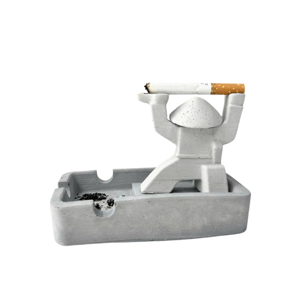 Samurai Ashtray with Outstretched Hands