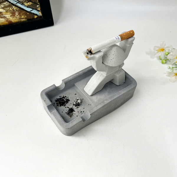 Samurai Ashtray with Outstretched Hands