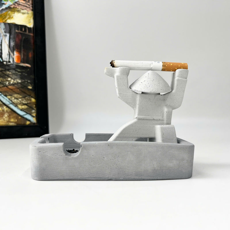 Samurai Ashtray with Outstretched Hands