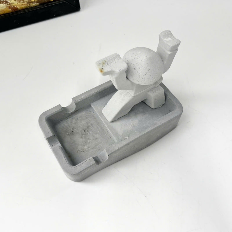 Samurai Ashtray with Outstretched Hands