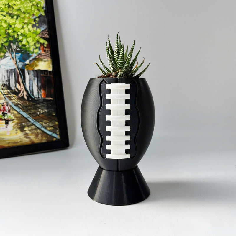 Rugby plant pot, flower vase, 3D printing