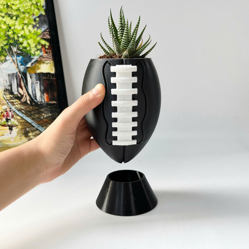 Rugby plant pot, flower vase, 3D printing