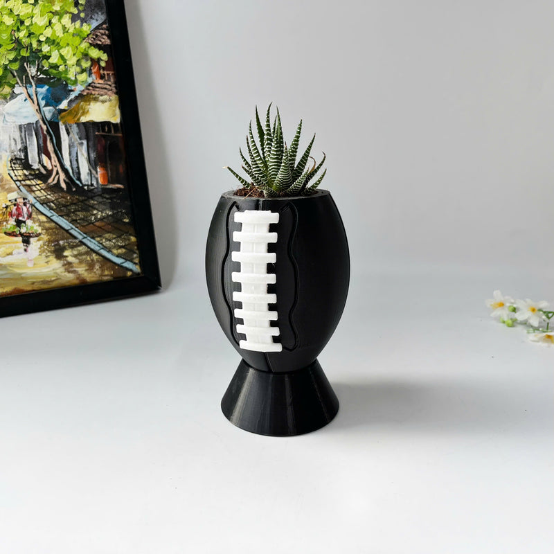 Rugby plant pot, flower vase, 3D printing