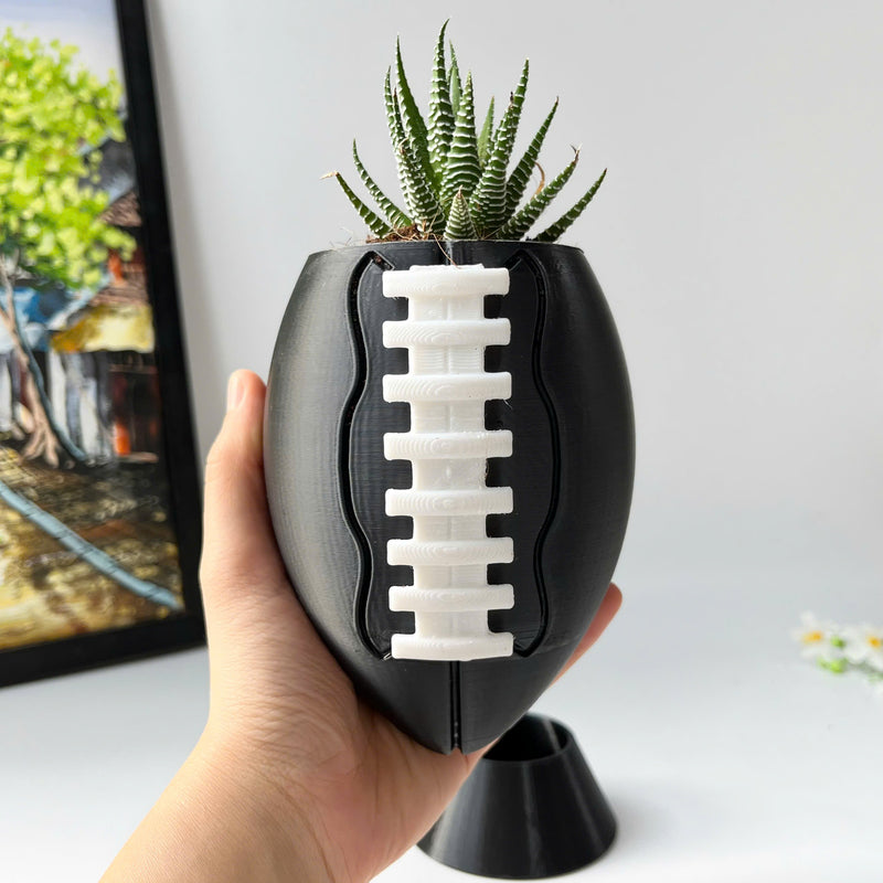 Rugby plant pot, flower vase, 3D printing