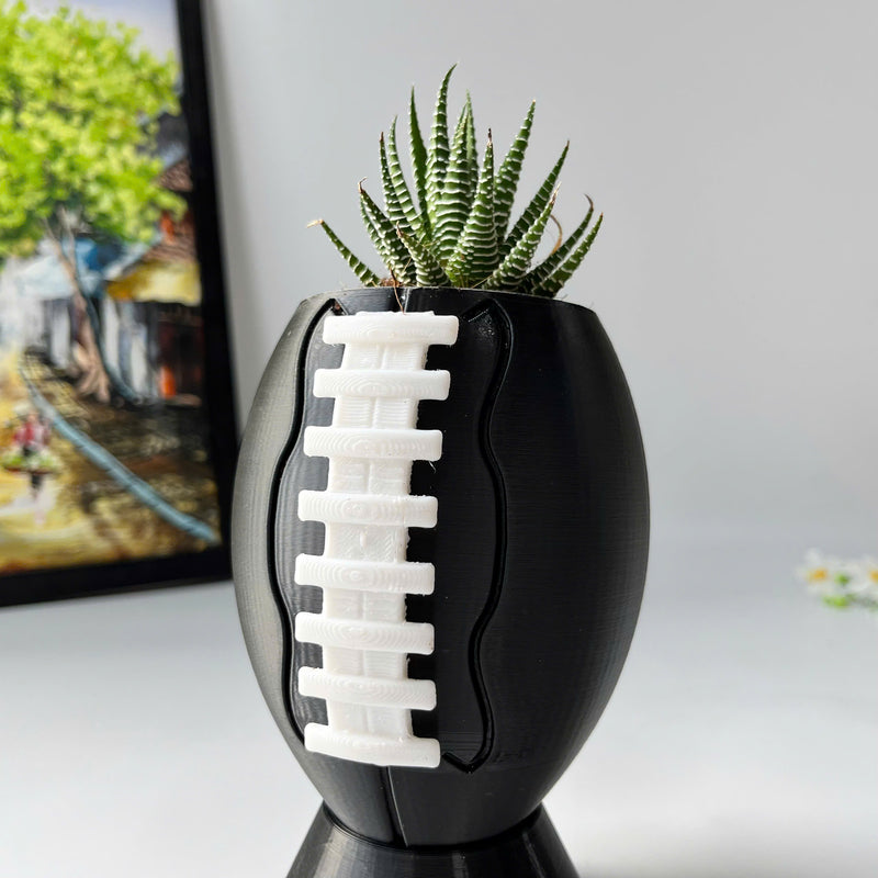 Rugby plant pot, flower vase, 3D printing
