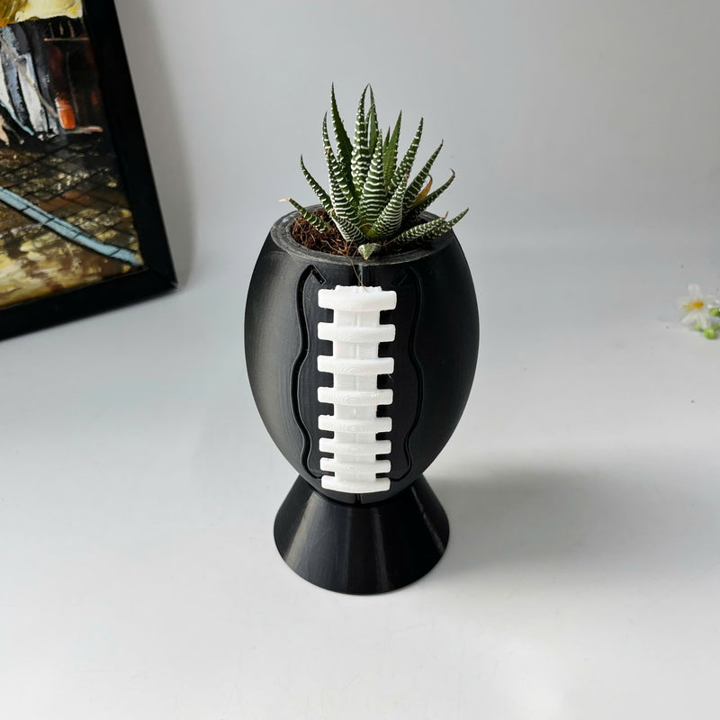 Rugby plant pot, flower vase, 3D printing