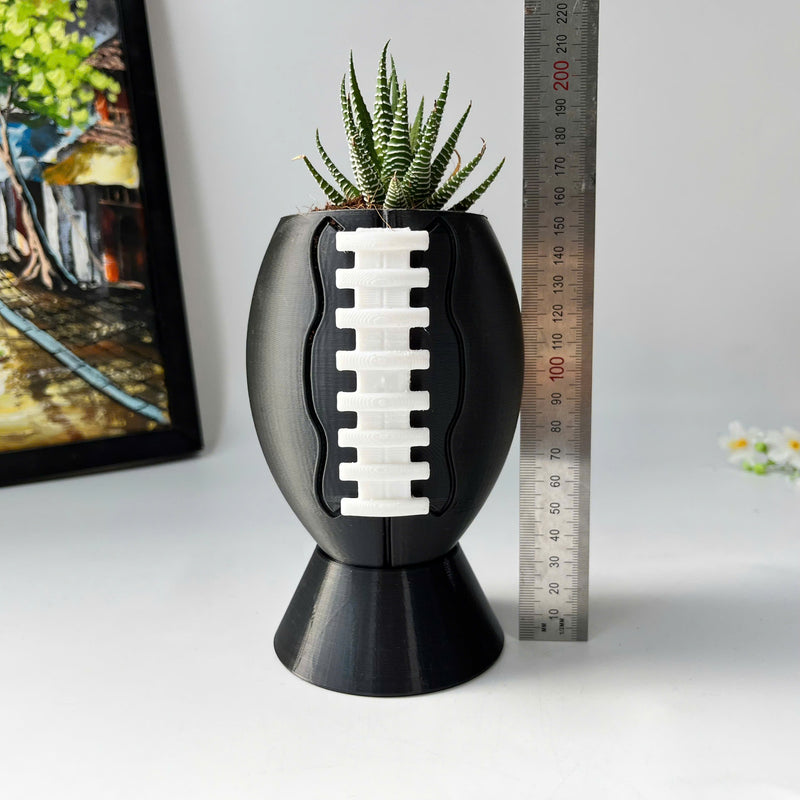 Rugby plant pot, flower vase, 3D printing