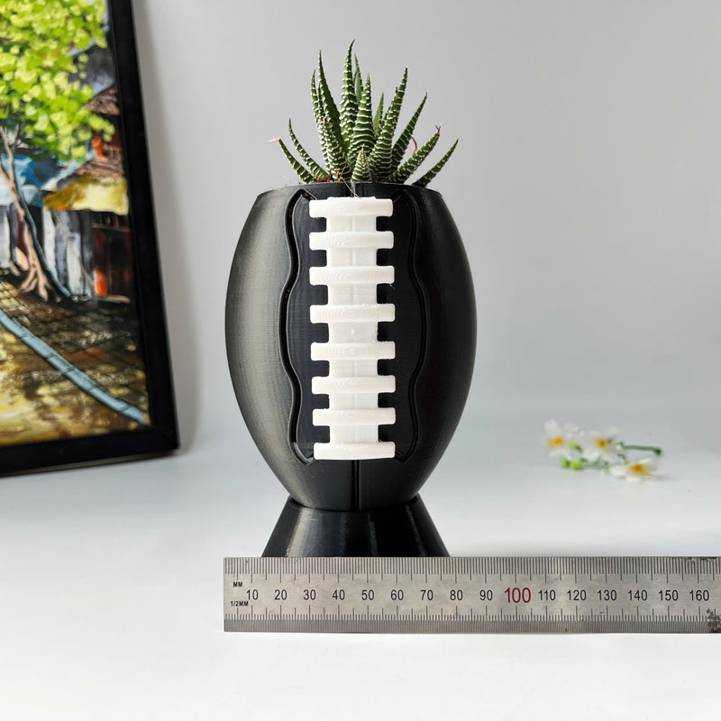 Rugby plant pot, flower vase, 3D printing