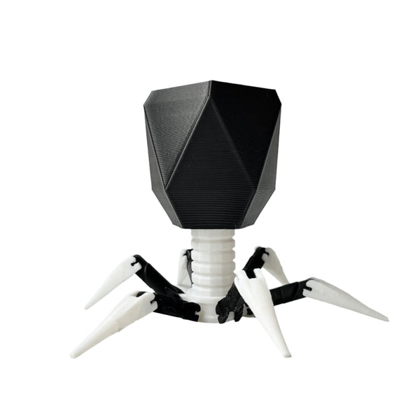 Virus Planter, Pencil Holder Gift, Bacteriophage 3D print Minimalist