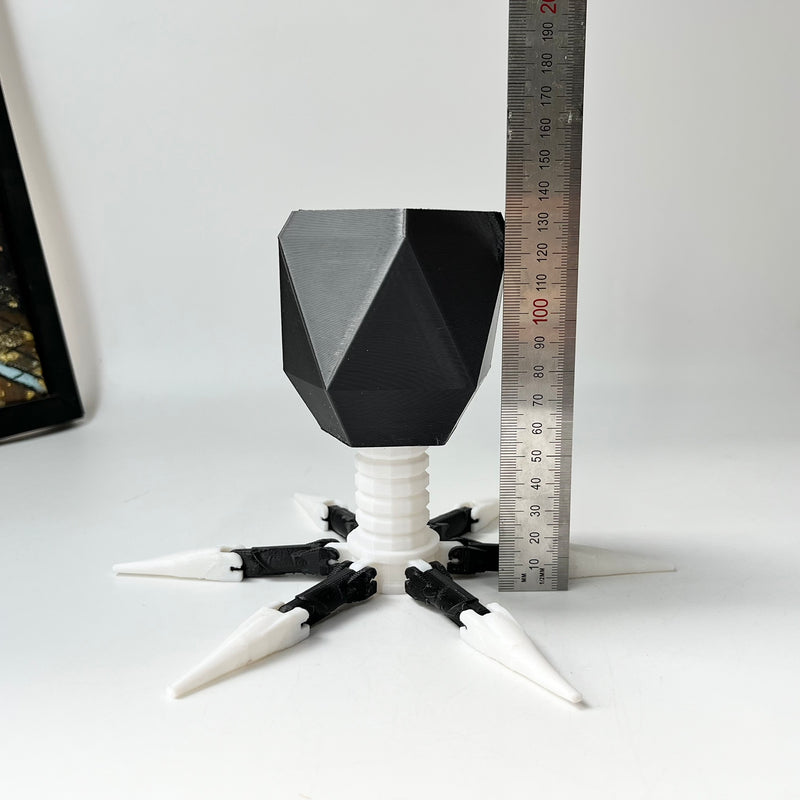 Virus Planter, Pencil Holder Gift, Bacteriophage 3D print Minimalist