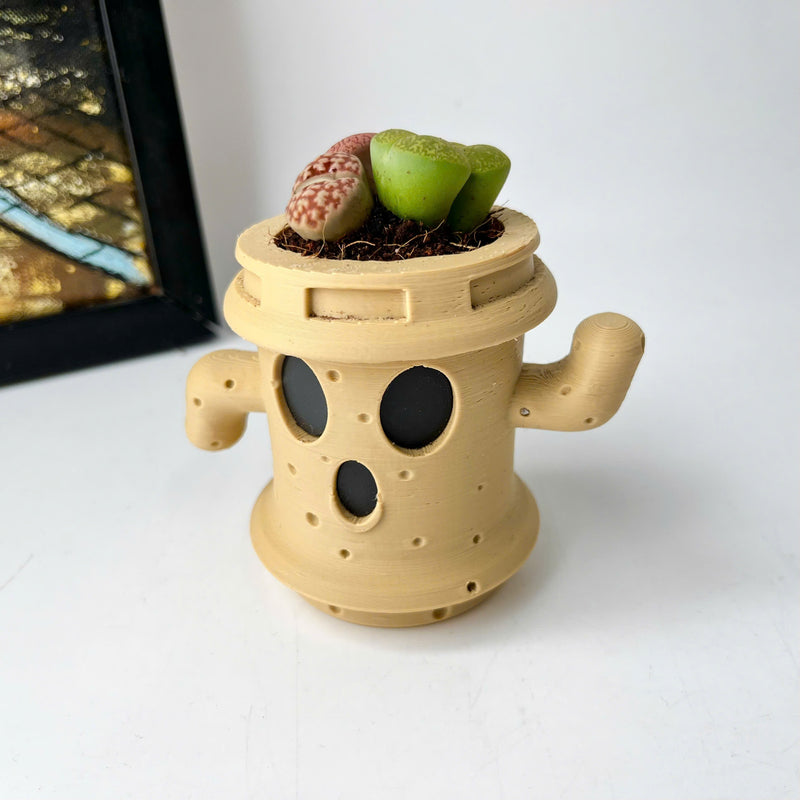 Lloid the Gyroid Planter, Cute Planter Pot