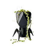 Virus Planter, Pencil Holder Gift, Bacteriophage 3D print Minimalist (Black)