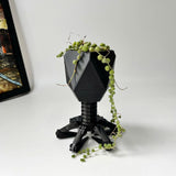 Virus Planter, Pencil Holder Gift, Bacteriophage 3D print Minimalist (Black)