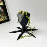Virus Planter, Pencil Holder Gift, Bacteriophage 3D print Minimalist (Black)