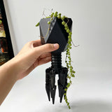 Virus Planter, Pencil Holder Gift, Bacteriophage 3D print Minimalist (Black)