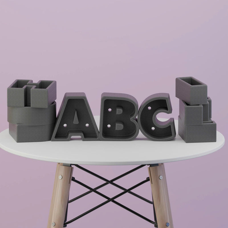3D Printed Letters Planter Pot, Personalized Planter and Custom Name