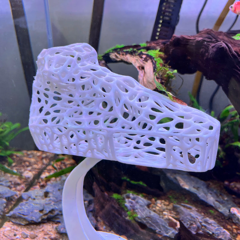 Tunnel Hide for Fish – Comes with Stand – Safe Plastic For Aquariums (Spaceship)