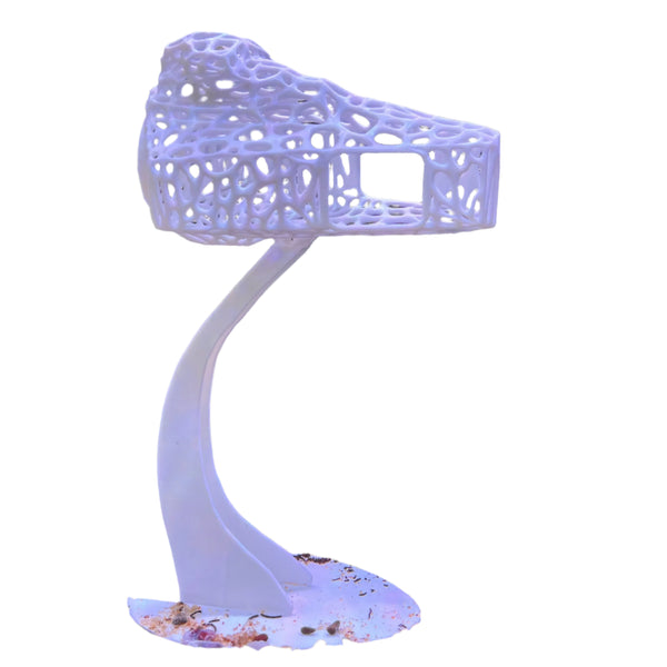 Tunnel Hide for Fish – Comes with Stand – Safe Plastic For Aquariums (Spaceship)