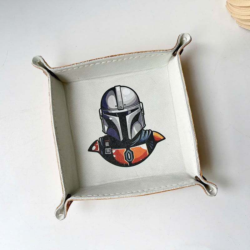 Engraved Leather Tray – Snap Corners – Compact & Unique