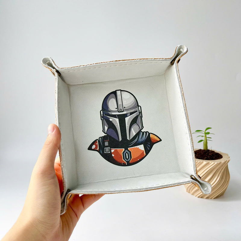Engraved Leather Tray – Snap Corners – Compact & Unique