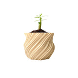 Mini Twisted 3D-Printed Plant Pot – Home Decoration – Safe Plastic