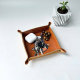 Engraved Leather Tray – Snap Corners – Compact & Unique (Mandalorian)