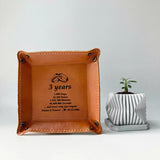 Personalized Leather Tray