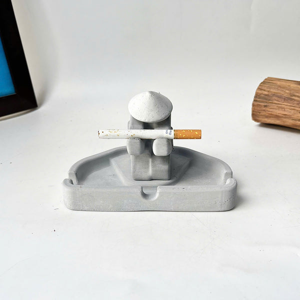 Warrior-Shaped Ashtray Holder