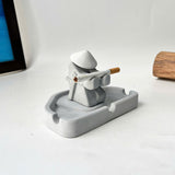 Warrior-Shaped Ashtray Holder