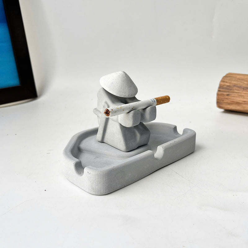 Warrior-Shaped Ashtray Holder