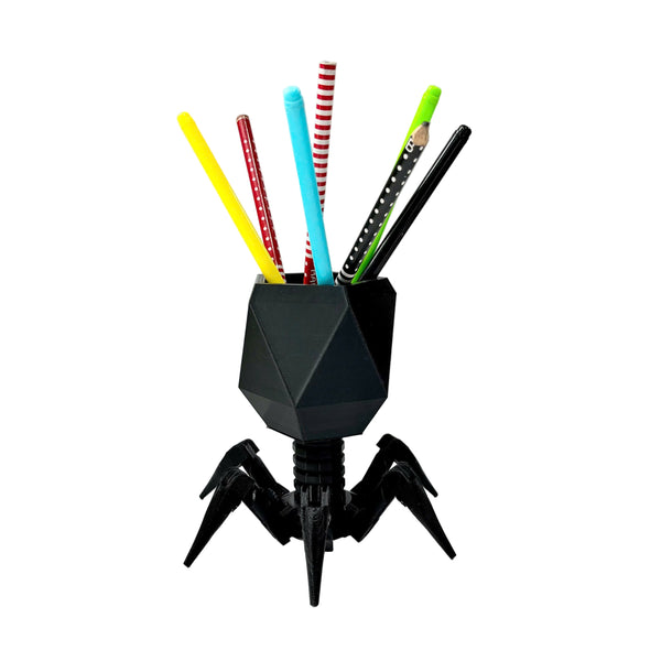 Virus Planter, Pencil Holder Gift, Bacteriophage 3D print Minimalist